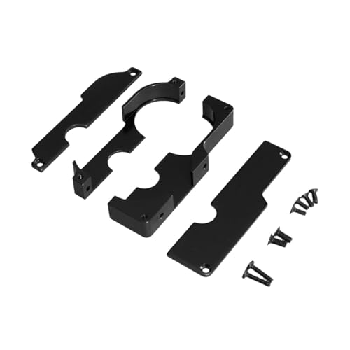 Oshhni RC Auto Getriebe Abdeckungsersatz für 124017 16 18 124019, Schwarz von Oshhni