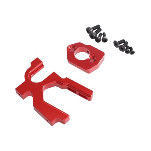 Oshhni RC -Auto Motorhalterung RC -Zubehör mit Schrauben Ersatzteilen für 1/12 124019 Spielzeugauto, Rot von Oshhni