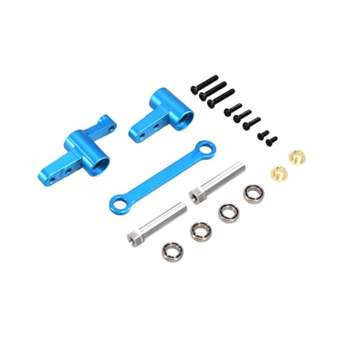 Oshhni RC -Autolenker -Baugruppe Metall Upgrade Ersatzteile Keegherapie RC -Autos für 1/14 GO 14209 14210 H14BM RC -Autoteile, Blau von Oshhni
