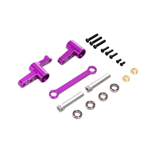 Oshhni RC -Autolenker -Baugruppe Metall Upgrade Ersatzteile Keegherapie RC -Autos für 1/14 GO 14209 14210 H14BM RC -Autoteile, Lila von Oshhni
