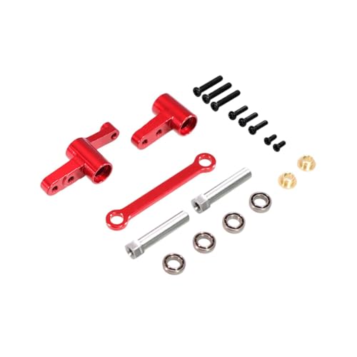 Oshhni RC -Autolenker -Baugruppe Metall Upgrade Ersatzteile Keegherapie RC -Autos für 1/14 GO 14209 14210 H14BM RC -Autoteile, Rot Oshhni RC -Autolenker -Baugruppe Metall Upgrade Ersatzteile Keegherapie RC -Autos für 1/14 GO 14209 14210 H14BM RC -Autoteile, Rot von Oshhni