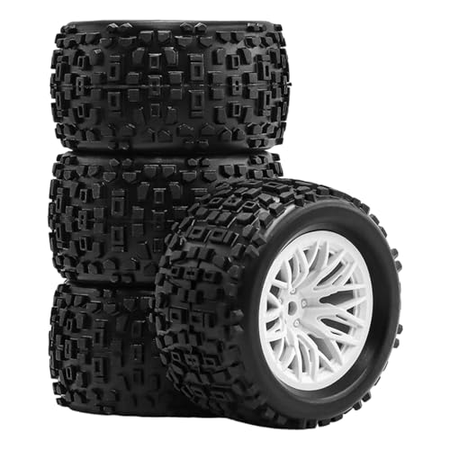 Oshhni RC-Autoreifen im Maßstab 1:18, Felge, einfache Installation, zuverlässige Hochleistungskomponenten, Reifen, 1/18 RC-Crawler-Räder, Weiß Oshhni RC-Autoreifen im Maßstab 1:18, Felge, einfache Installation, zuverlässige Hochleistungskomponenten, Reifen, 1/18 RC-Crawler-Räder, Weiß von Oshhni
