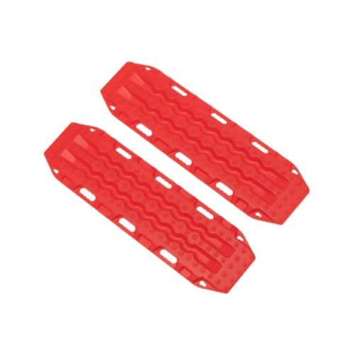 Oshhni RC Car Sand Ladder Board Rampenbrett für RC -Autos Fahrzeugsimulationskit Anti -Skid -Platte für 1/10 Crawler Ersatzteile, Rot von Oshhni
