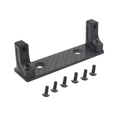 Oshhni RC Car Servo Montage Bracket Servo Feste Halterung Easy Installation Hochleistung 1:10 Skala modifiziert für RC -Autoteile, Schwarz von Oshhni