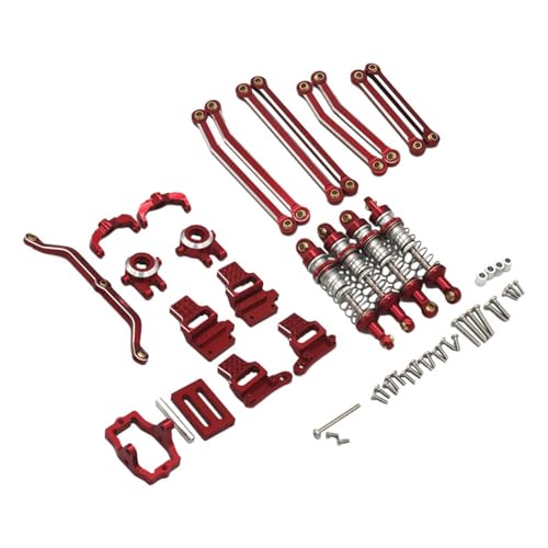Oshhni RC Car Upgrade Parts Combo Kits Zubehör für 8560 1/18 RC Modellauto Hobby Fahrzeug, Rot von Oshhni