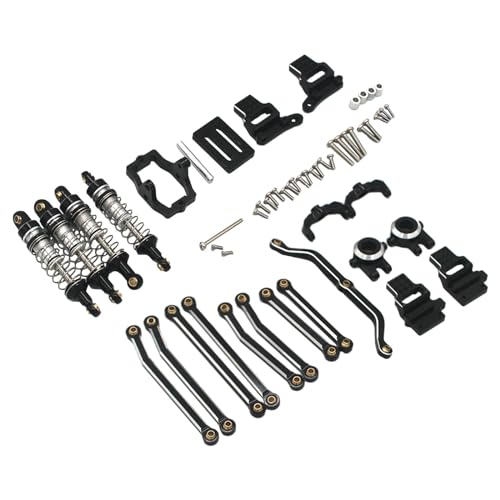 Oshhni RC Car Upgrade Parts Combo Kits Zubehör für 8560 1/18 RC Modellauto Hobby Fahrzeug, SCHWARZ von Oshhni