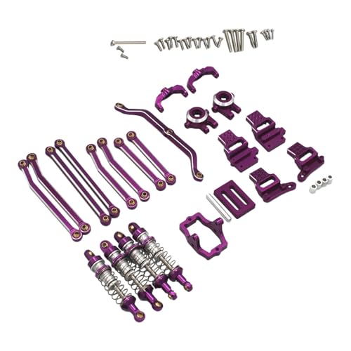 Oshhni RC Car Upgrade Parts Combo Kits Zubehör für 8560 1/18 RC Modellauto Hobby Fahrzeug, violett von Oshhni