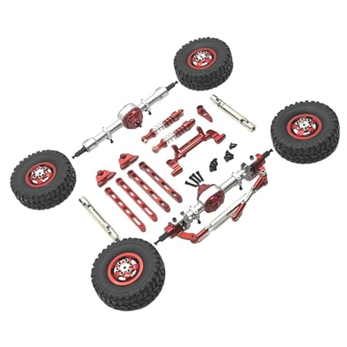 Oshhni RC-Car-Upgrade-Teile, Nachrüstzubehör, Teile ersetzen, Ersatzzubehör-Kits, modifiziert für MN82 LC79 MN78 1/12 RC Car, Rot von Oshhni
