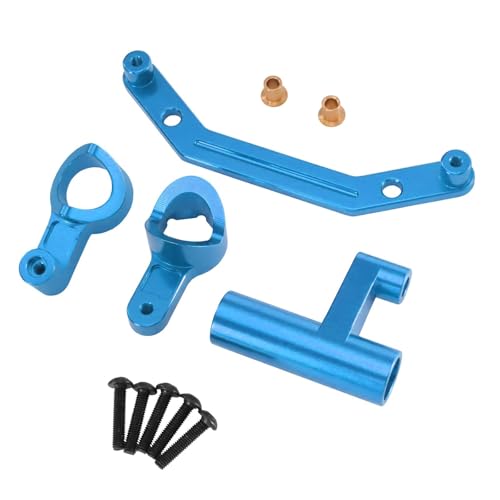 Oshhni RC-Lenkungsbaugruppe Upgrade-Kit Montage Einfache Installation Ersatz Reparatur Ersatzteile RC-Auto-Lenkungsteile, Blau von Oshhni