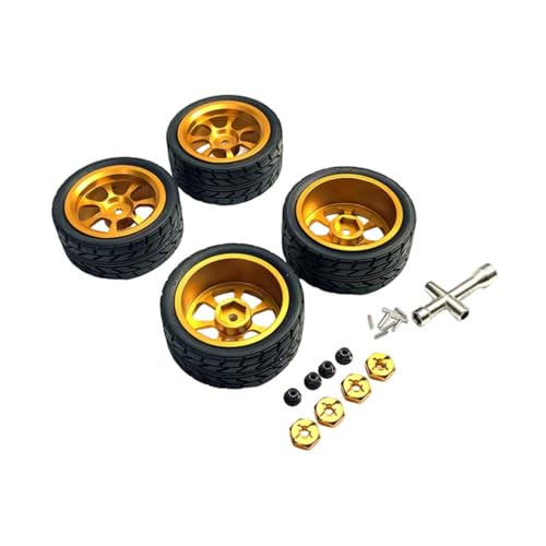 Oshhni RC Räder und Reifen M3 Radmutter RC Reifen Metall Radnabe für 144001 1/18 1/10 1/14, Gold Oshhni RC Räder und Reifen M3 Radmutter RC Reifen Metall Radnabe für 144001 1/18 1/10 1/14, Gold von Oshhni