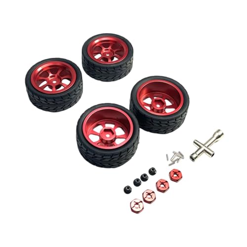 Oshhni RC Räder und Reifen M3 Radmutter RC Reifen Metall Radnabe für 144001 1/18 1/10 1/14, Rot Oshhni RC Räder und Reifen M3 Radmutter RC Reifen Metall Radnabe für 144001 1/18 1/10 1/14, Rot von Oshhni