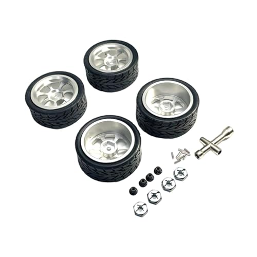 Oshhni RC Räder und Reifen M3 Radmutter RC Reifen Metall Radnabe für 144001 1/18 1/10 1/14, Silber Oshhni RC Räder und Reifen M3 Radmutter RC Reifen Metall Radnabe für 144001 1/18 1/10 1/14, Silber von Oshhni