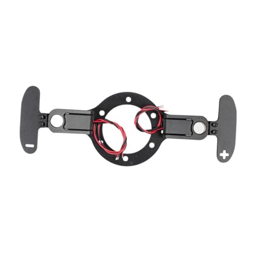 Oshhni RC -Spielsimulation Lenkradschichtschichten Paddel Ersetzen Sie den Metallreparaturteil für T500, Schwarz mit Dem Reittier von Oshhni