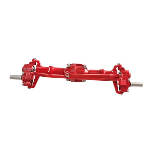 Oshhni RC Vorderachse Metall Achse Upgrade Zubehör RC Zubehör Tür Brücke für MN78 D90 D91 1:12 Fernbedienung Auto DIY ACCS, Rot von Oshhni