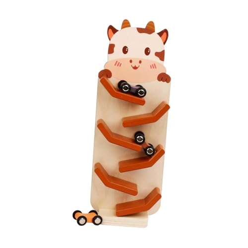 Oshhni Rampenfahrzeug für Kinder, Spielzeugauto, Gleitspielzeug, Lernspielset für Kleinkinder, Kalbmuster von Oshhni