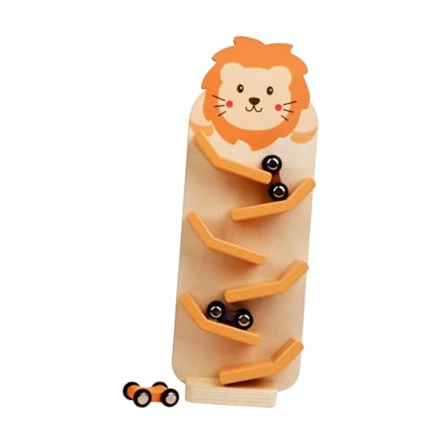Oshhni Rampenfahrzeug für Kinder, Spielzeugauto, Gleitspielzeug, Lernspielset für Kleinkinder, Löwenmuster von Oshhni