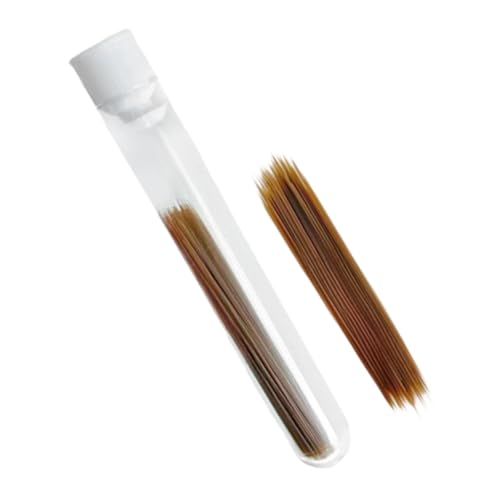 Oshhni Realistische Handwerk Animal Whisker Künstliche Tierbart lebensechter Multifunktion einfach zu verwenden Puppenbärte für Gesichtskostüm, Braun, 0.35 Mm von Oshhni