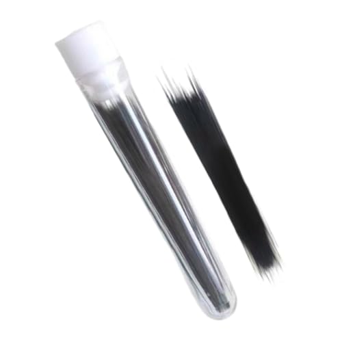 Oshhni Realistische Handwerk Animal Whisker Künstliche Tierbart lebensechter Multifunktion einfach zu verwenden Puppenbärte für Gesichtskostüm, Schwarz, 0.18 Mm von Oshhni