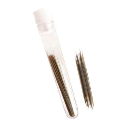 Oshhni Realistische Handwerk Animal Whisker Künstliche Tierbart lebensechter Multifunktion einfach zu verwenden Puppenbärte für Gesichtskostüm, Schwarz Und Braun, 0.2 Mm von Oshhni