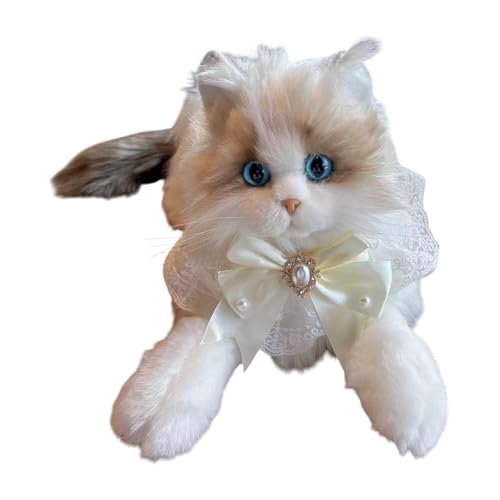 Oshhni Realistische Ragdoll -Katze Stoffed Animal Cat Toy Cat Doll gefülltes Kätzchen Spielzeug für Kinder, Beige Fliege Oshhni Realistische Ragdoll -Katze Stoffed Animal Cat Toy Cat Doll gefülltes Kätzchen Spielzeug für Kinder, Beige Fliege von Oshhni
