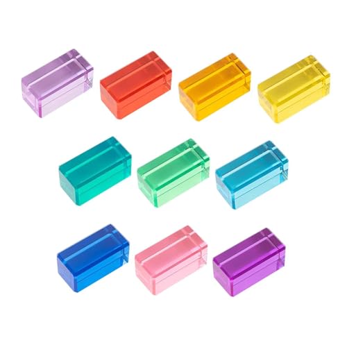Oshhni Regenbogen-Bausteine-Set, Regenbogen-Bausteine, Acrylwürfel, Lernspielzeug für im Alter von 3–6 Jahren, 10 Stück Oshhni Regenbogen-Bausteine-Set, Regenbogen-Bausteine, Acrylwürfel, Lernspielzeug für im Alter von 3–6 Jahren, 10 Stück von Oshhni