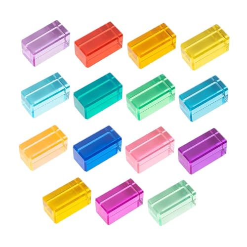 Oshhni Regenbogen-Bausteine-Set, Regenbogen-Bausteine, Acrylwürfel, Lernspielzeug für im Alter von 3–6 Jahren, 15 Stück Oshhni Regenbogen-Bausteine-Set, Regenbogen-Bausteine, Acrylwürfel, Lernspielzeug für im Alter von 3–6 Jahren, 15 Stück von Oshhni