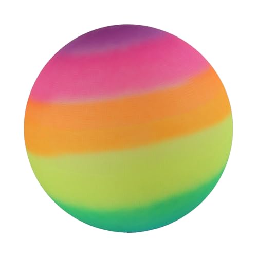 Oshhni Regenbogen-Spielplatzball, Indoor- und Outdoor-Aktivitäten, Übungsspiel, Kickball, Sport-Hüpfball für, für Park-Erwachsene von Oshhni