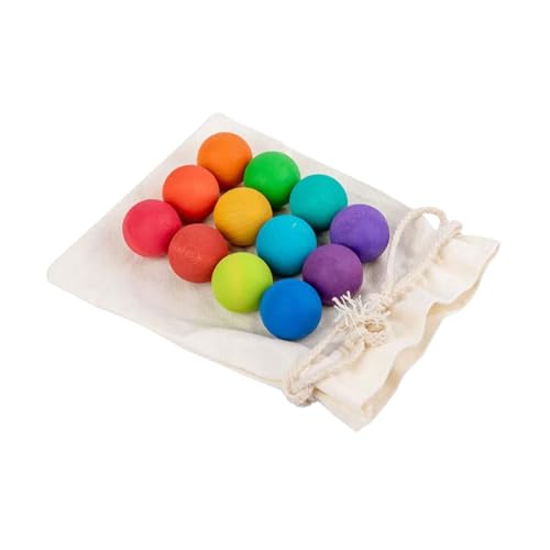 Oshhni Regenbogenbälle aus, pädagogisch wertvoll, bunt, zum Lernen von Farben, Ersatzbälle, Zählspielzeug für ab 1 Jahr Oshhni Regenbogenbälle aus, pädagogisch wertvoll, bunt, zum Lernen von Farben, Ersatzbälle, Zählspielzeug für ab 1 Jahr von Oshhni