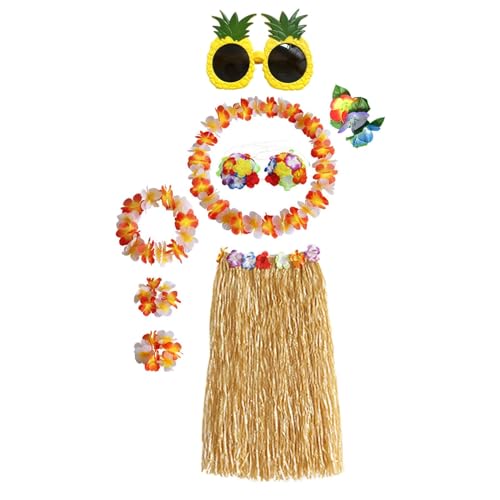 Oshhni -Rock, elastische Halskette und Stirnband für Feiern, Karneval, Verkleidung, Rocklänge 80cm von Oshhni