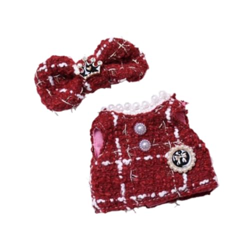 Oshhni Rote Puppenkleidung, 17 cm, Mode-Outfits, Rollenspiele-Kostüme, Mode-DIY, Machen Sie Ihre eigenen Puppen, von Oshhni