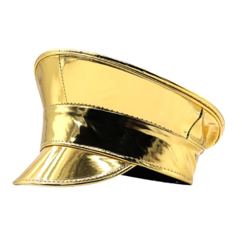 Oshhni Sailor Hut Offiziersmütze Kostümzubehör für Halloween Feier, Gold Oshhni Sailor Hut Offiziersmütze Kostümzubehör für Halloween Feier, Gold von Oshhni