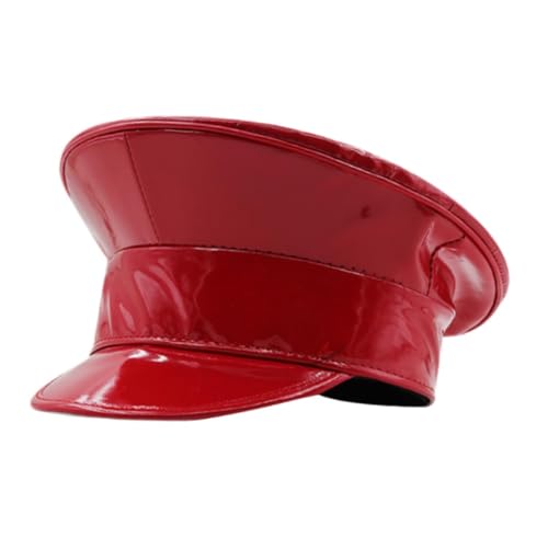 Oshhni Sailor Hut Offiziersmütze Kostümzubehör für Halloween Feier, Rot Oshhni Sailor Hut Offiziersmütze Kostümzubehör für Halloween Feier, Rot von Oshhni