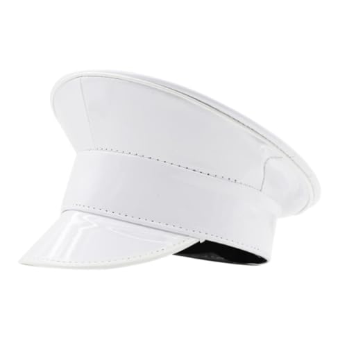 Oshhni Sailor Hut Offiziersmütze Kostümzubehör für Halloween Feier, Weiß Oshhni Sailor Hut Offiziersmütze Kostümzubehör für Halloween Feier, Weiß von Oshhni