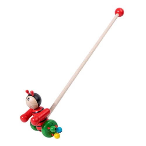 Oshhni Schiebe-Laufspielzeug, Balance-Spielzeug, Aktivitätsspielzeug für die frühe Entwicklung, hölzernes Kinder-Laufspielzeug für den Innenbereich, Biene von Oshhni