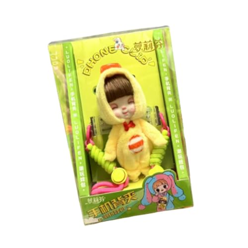 Oshhni Schlafsack-Puppe, Geschenk, Ornament, niedlicher Handy-Clip, Zubehör, Babytaschen, Handy-Clip für Partybevorzugung, Kinderzimmer-Dekoration, Kleine Gelbe Ente von Oshhni