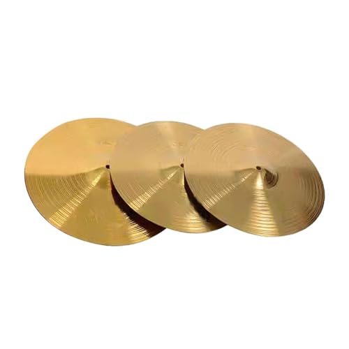 Oshhni Schlagzeugbecken Hi-Hat-Becken Performance Anfänger Klang Musikinstrument Zubehör Übungsbecken für die Konzertbühne, 14inch 16inch Oshhni Schlagzeugbecken Hi-Hat-Becken Performance Anfänger Klang Musikinstrument Zubehör Übungsbecken für die Konzertbühne, 14inch 16inch von Oshhni