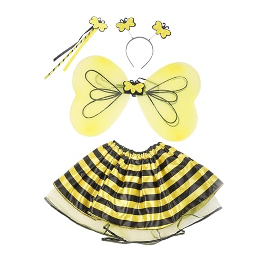 Oshhni Schmetterlingskostüm für Kinder, Mädchen, Halloween-Kostüm, Maskerade, Tutu, Feenstock, Zweiblättriger Schmetterling von Oshhni