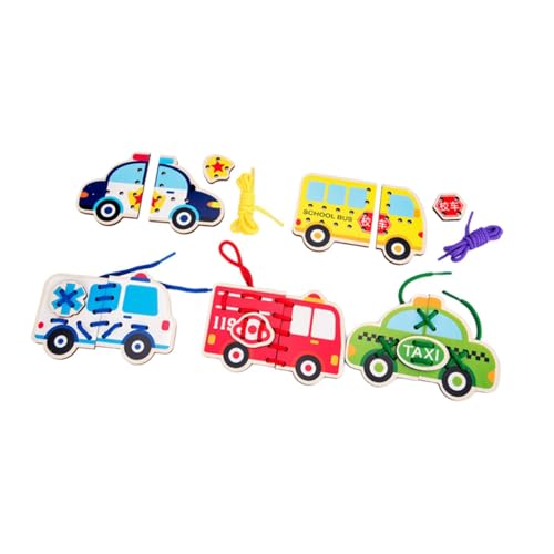 Oshhni Schnürkarten-Nähset, Vorschulisches Lernen für Vorschulkinder und, Schnürspiele, Verkehr von Oshhni