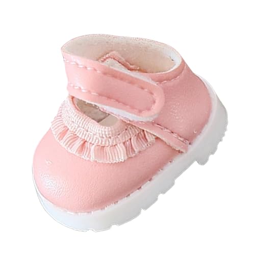 Oshhni Schuhe für Modepuppen, Kostümzubehör, Foto-Requisiten, Fantasie-handgefertigtes Modell-Miniaturspielzeug für 17-cm-Puppen, Geburtstagsgeschenke, Rosa Oshhni Schuhe für Modepuppen, Kostümzubehör, Foto-Requisiten, Fantasie-handgefertigtes Modell-Miniaturspielzeug für 17-cm-Puppen, Geburtstagsgeschenke, Rosa von Oshhni