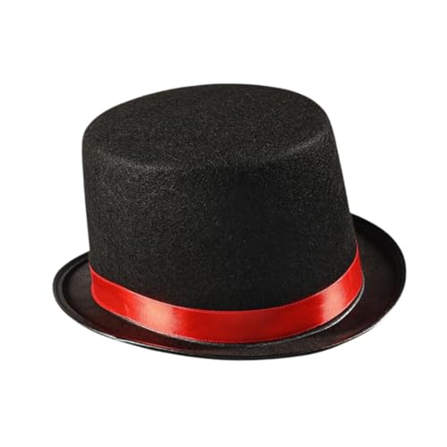 Oshhni Schwarzer Zylinder, Requisiten, Zaubererhut für Halloween, Rave, Maskerade, Karneval, Urlaub Oshhni Schwarzer Zylinder, Requisiten, Zaubererhut für Halloween, Rave, Maskerade, Karneval, Urlaub von Oshhni