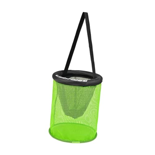 Oshhni Schwimmendes Fischernetz, Faltbarer Angelkäfig, robuster, Leichter Mehrzweck-Netzkäfig aus Netzgewebe, Köderaufbewahrung für Teich, Fluss, Outdoor, 25cm von Oshhni