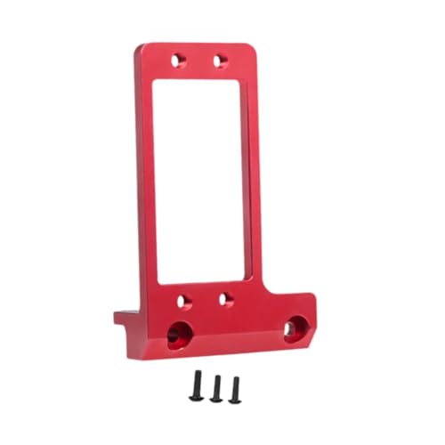 Oshhni Servohalterung, Servohalterung ersetzt die Vorderachse der einfach zu installierenden Ersatzteile aus Aluminiumlegierung für RC-Auto-Crawler im, Rot von Oshhni