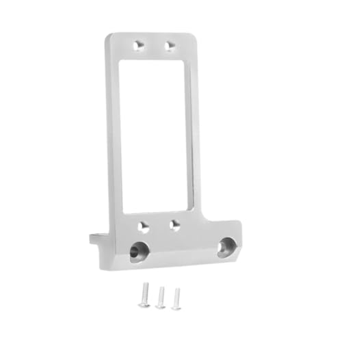 Oshhni Servohalterung, Servohalterung ersetzt die Vorderachse der einfach zu installierenden Ersatzteile aus Aluminiumlegierung für RC-Auto-Crawler im, Silber von Oshhni