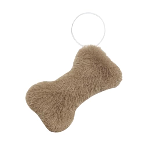Oshhni Simulieren Knochenformplüschspielzeug, gefüllter Puppenanhänger, weiche Plüschpuppe, schlafendes Umarmungskissen, kuscheliges gefülltes Spielzeug für, Aprikose 13 cm von Oshhni