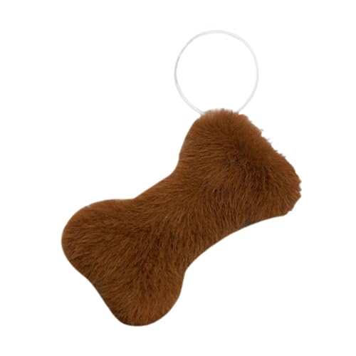 Oshhni Simulieren Knochenformplüschspielzeug, gefüllter Puppenanhänger, weiche Plüschpuppe, schlafendes Umarmungskissen, kuscheliges gefülltes Spielzeug für, Kaffee 13cm von Oshhni