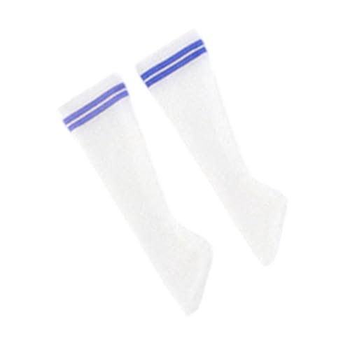 Oshhni Socken mit 1/6 -Skala -Puppen, Accessoire Casual Stylish Cosplay weibliche Nahtlose Socken -Crew -Socken für 12 '' Actionfiguren erhöht, Blau von Oshhni