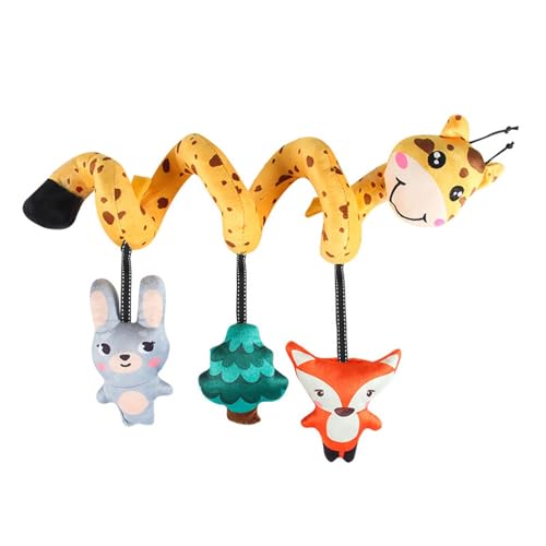 Oshhni Spirale Sitz Spielzeug Sensorischen Spielzeug Hängen Rassel Ornament für Dusche Infant, Tierform von Oshhni