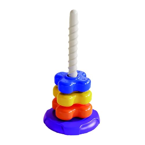 Oshhni Stapel -Spielzeug Farbsortierung kreative Geschenke Vorschule Sensorische Lernspielzeug Regenbogenringe Stacker für Kleinkinder Kinder Kinder, Vier Schichten Oshhni Stapel -Spielzeug Farbsortierung kreative Geschenke Vorschule Sensorische Lernspielzeug Regenbogenringe Stacker für Kleinkinder Kinder Kinder, Vier Schichten von Oshhni