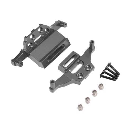 Oshhni Stoßhalterungsklammern Vorder- und Hintermontage Kit Aluminiumlegierung 1/20 Zuverlässiges leichtes Ersetzen für Meijiaxin 20208 C8811, Grau von Oshhni