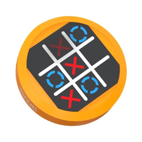 Oshhni Tac Toe Bolt Game Brettspiel Unterhaltungsstrategie Spiele Brain Teaser Puzzle Game Konsole für Kinder Jungen Mädchen Geschenke , Orange von Oshhni